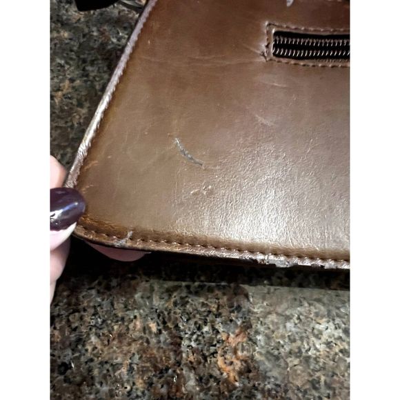 Vintage Unique Brown Handbag - Picture 4 of 6